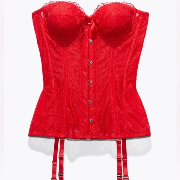Savage X Fenty Red Lace Corset